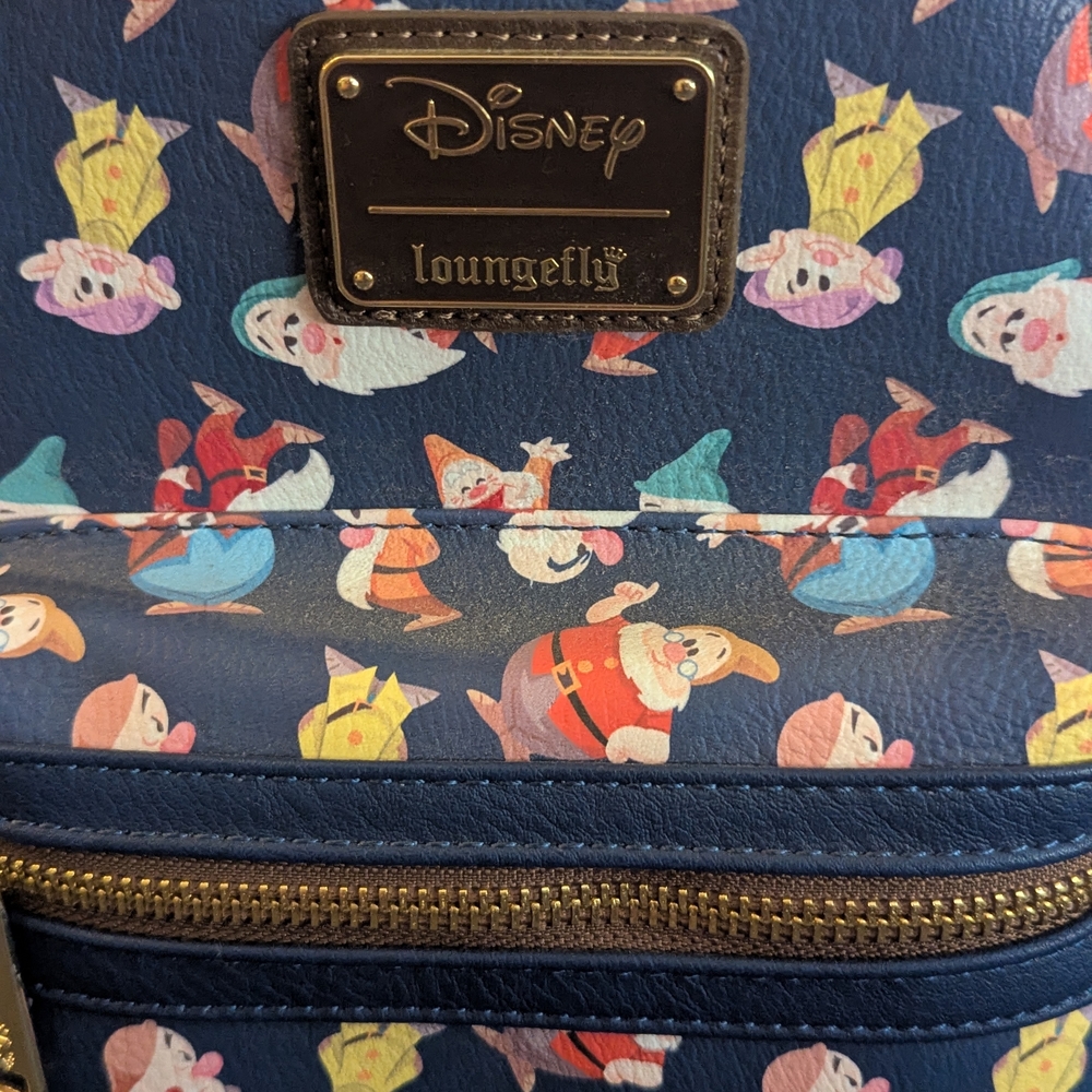 Loungefly Disney Dwarfs Patterned Backpack - image 3